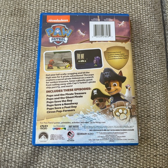 Paw Patrol The Great Pirate Rescue DVD Movie - Picture 2 of 2